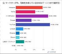 マーケターが注目するSNS『その可能性と理由』　Wellmaレポート