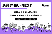 U-NEXT2025年8月期第2四半期決算