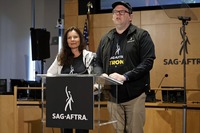 SAG-AFTRA、Fran Drescher氏（左）とダンカン・クラブツリー＝アイルランド氏（右）