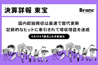 東宝、中間決算で増収増益 『鬼滅の刃』『国宝』記録的ヒットが牽引し通期予想も上方修正、グローバル戦略も加速